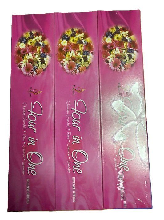 Four in One (Agarbatti) Incense 20 Sticks Pack