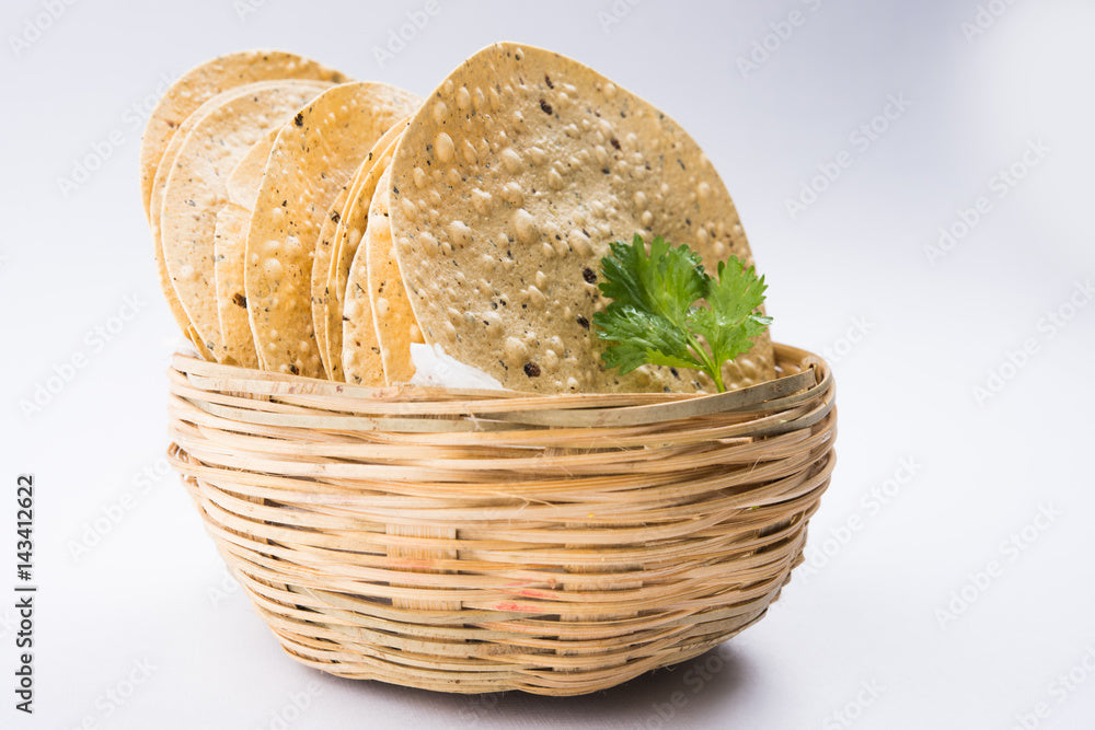 Unlock the Crispy Magic of Appalam! GrosGo delivers authentic appalam, perfect for adding a delightful crunch and a touch of South Indian flavor to your meals. Enjoy them plain, fried, or roasted – the versatility is endless! Shop now and discover a world of appalam flavors!