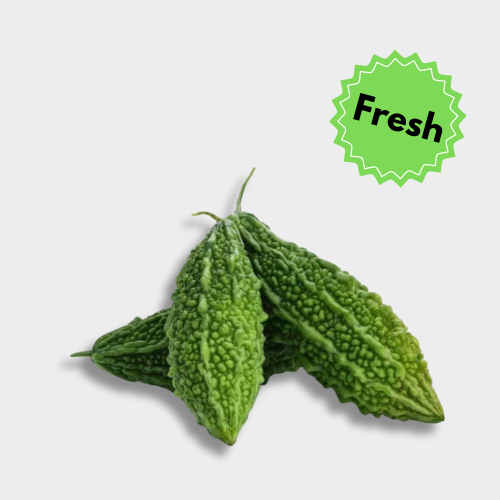 Unlock the health benefits of Bitter Gourd! GrosGo delivers fresh, high-quality bitter gourd (karela) straight to your door. Shop now for delicious recipes & healthy living! front image