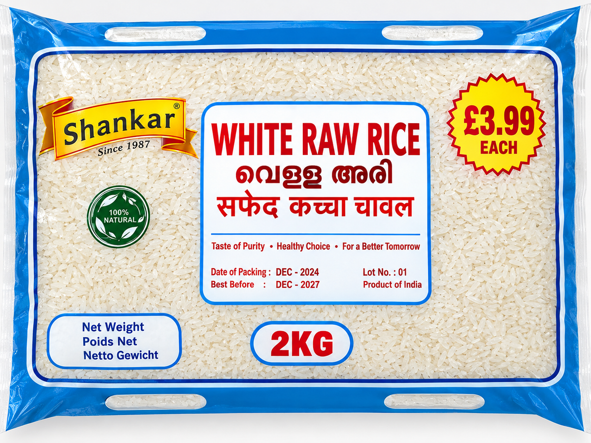 Shankar White Raw Rice -2kg