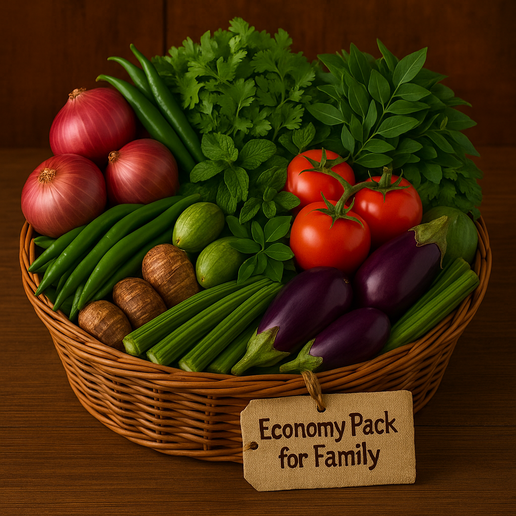 Economy Combo Veg Pack For Family -12 Items