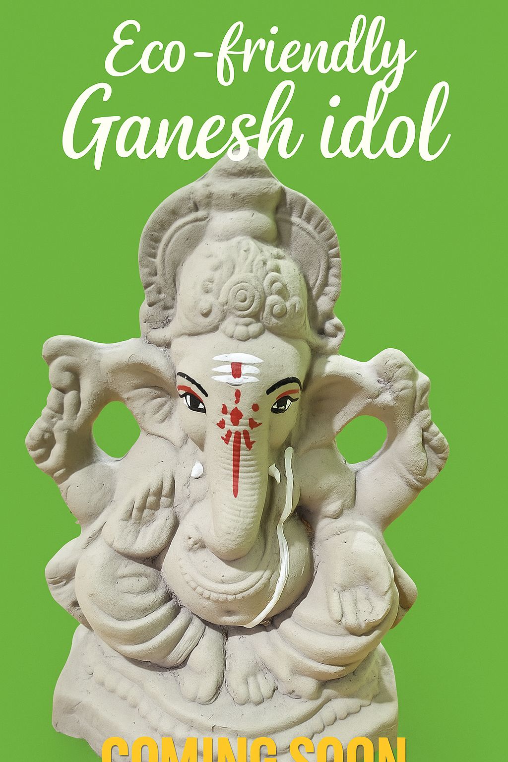 Ganesh Idol - 8" Inch Eco Freindly - Pre order