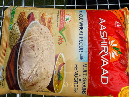 Aashirvad Aata - Multigrain with fengruek whole wheat-2kg