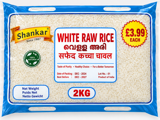 Shankar White Raw Rice -2kg