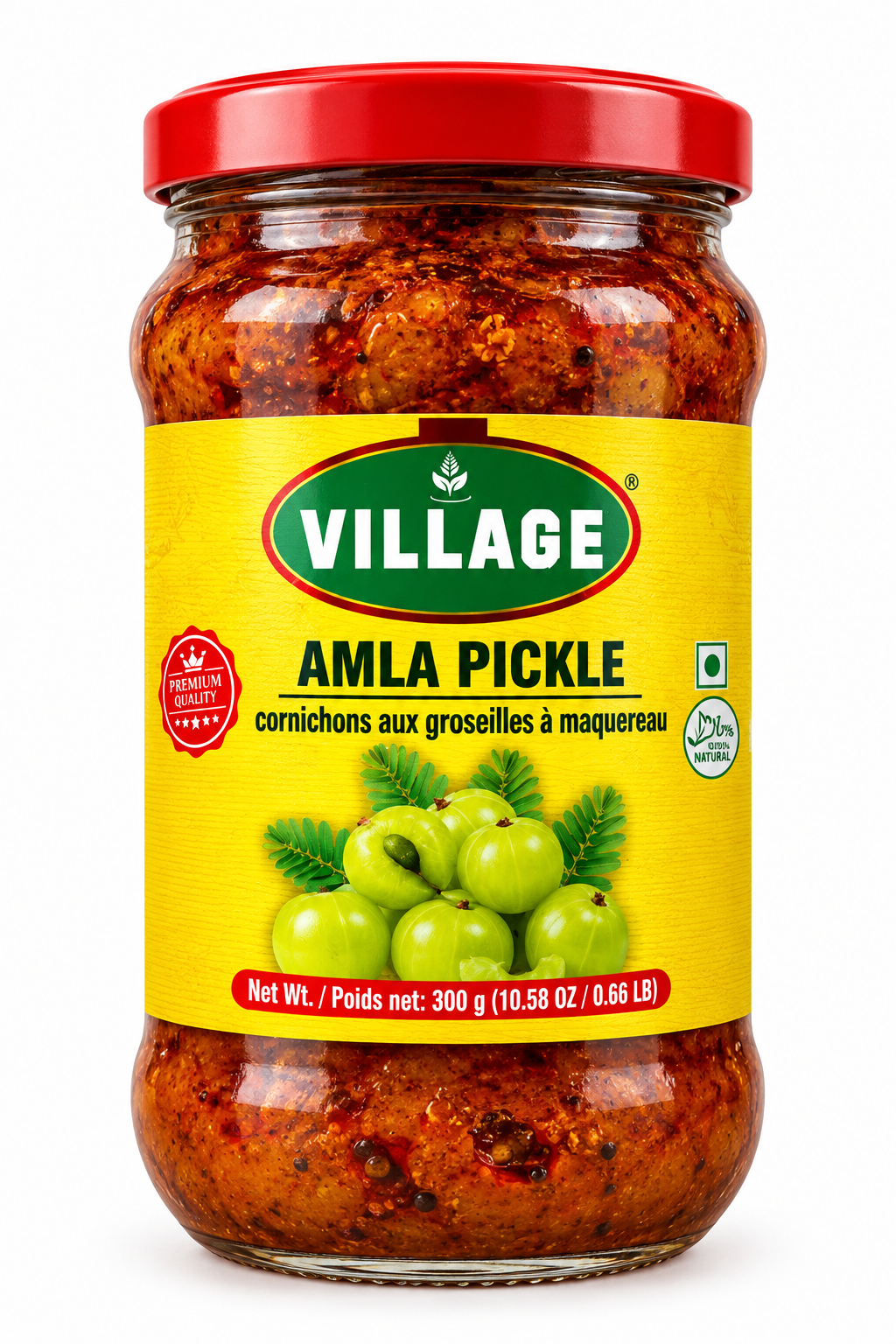 Village Lime Pickle 300g (Without Garlic)