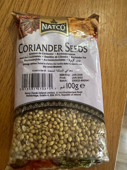 Village Whole Coriander Seeds 100g