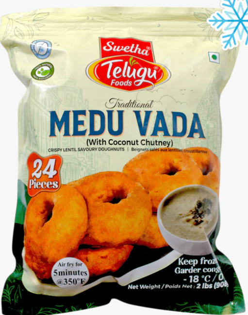 Frozen Medu vada 908g pack (1+1) Offer With Coconut chutney