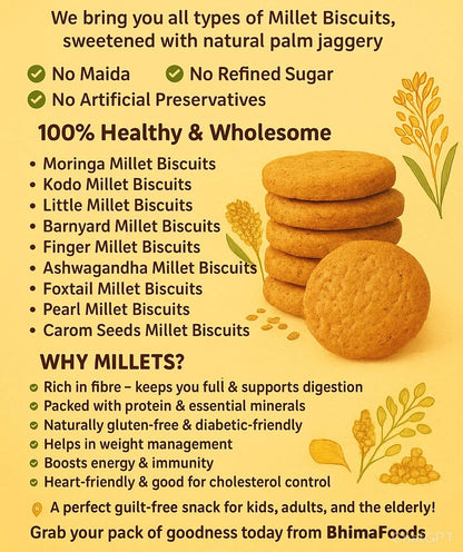 Millet biscuits- Ask us the variety