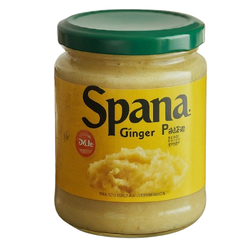 Discover the convenience and flavor of Spana Brand Ginger Garlic Paste, a premium quality product made from fresh, hand-picked ingredients. This paste is perfect for adding a zesty kick to your dishes, saving you time and effort in the kitchen. Enjoy the authentic taste and convenience of Spana Brand Ginger Garlic Paste.