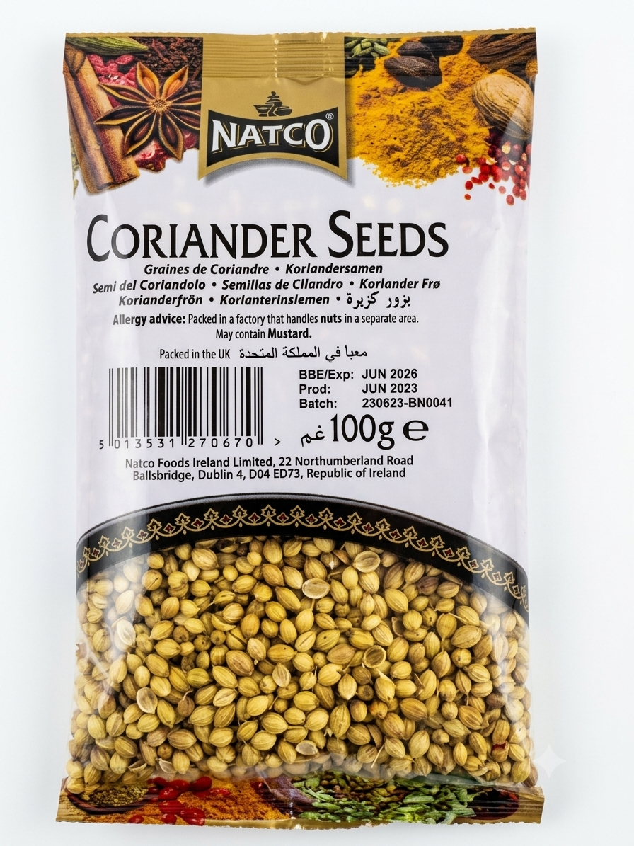 Village Whole Coriander Seeds 100g