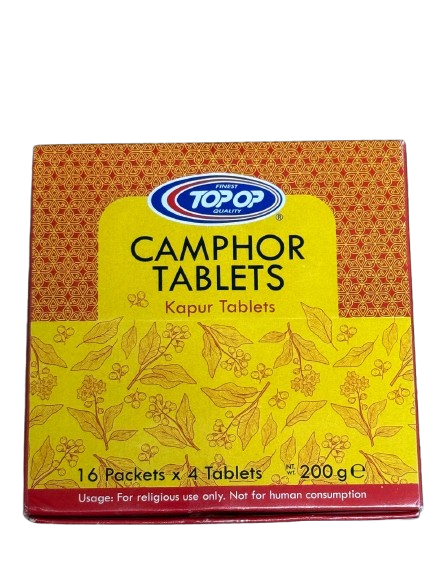 Buy Camphor Tablets – ideal for religious rituals, air purification, and home remedies. Known for their soothing aroma and natural therapeutic properties!