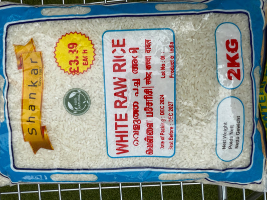 Shankar White Raw Rice -2kg