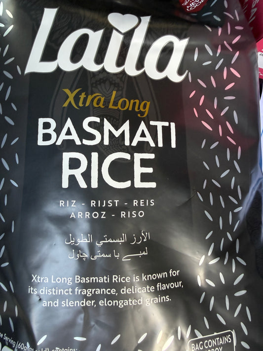 Laila  Xtra Long Grain Basmati Rice -5kg