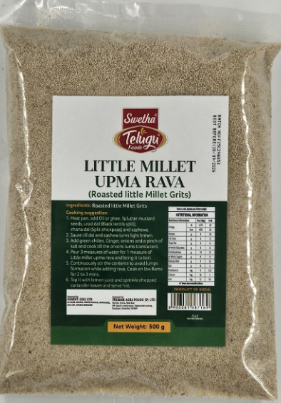Telugu Foods Little Millets Upma Rava 500g