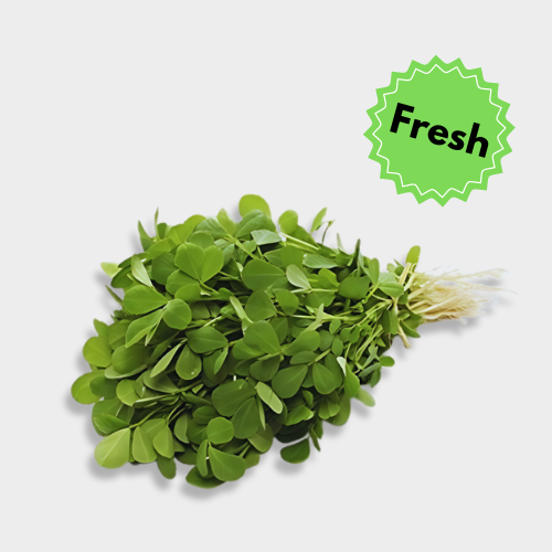 Unlock the taste & health benefits of Methi (Fenugreek)!  GrosGo delivers fresh, high-quality methi leaves & seeds. Shop now for curries, dals & a flavorful twist! front image