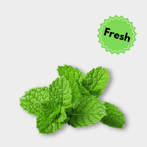 Freshness Burst with Mint Leaves!  GrosGo delivers refreshing, aromatic mint leaves straight to your door. Perfect for cocktails, salads, & a touch of culinary magic! Shop now! front image