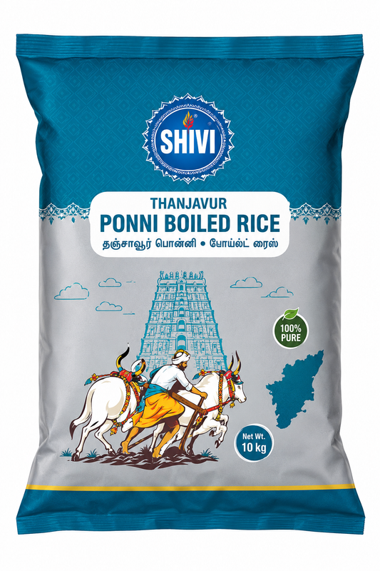 Shivi Thanjavur Ponni Boiled Rice – 10kg