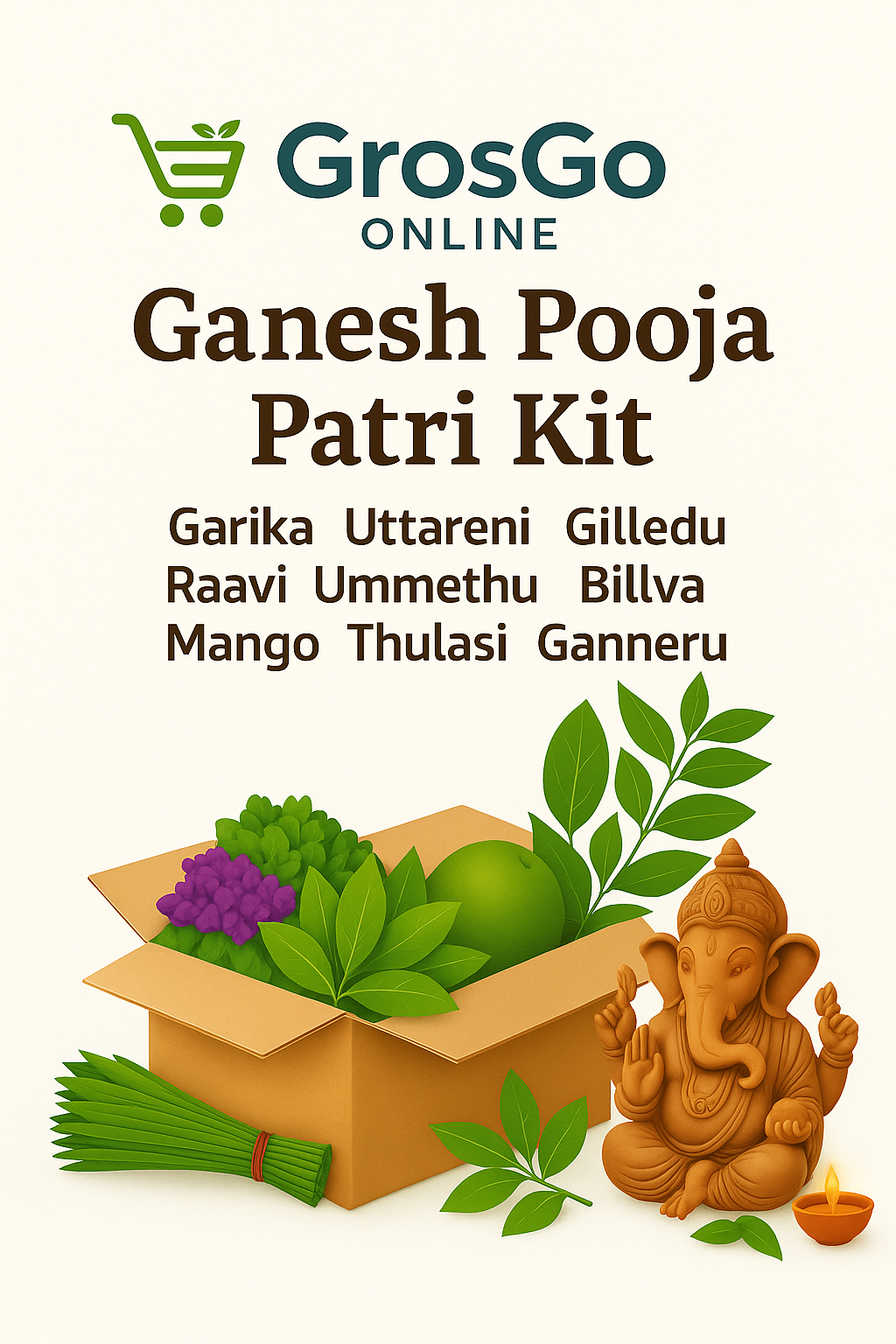 Ganesh Pooja Patri Kit- (This kit does not contains ganesh idol) - Pre-order Only