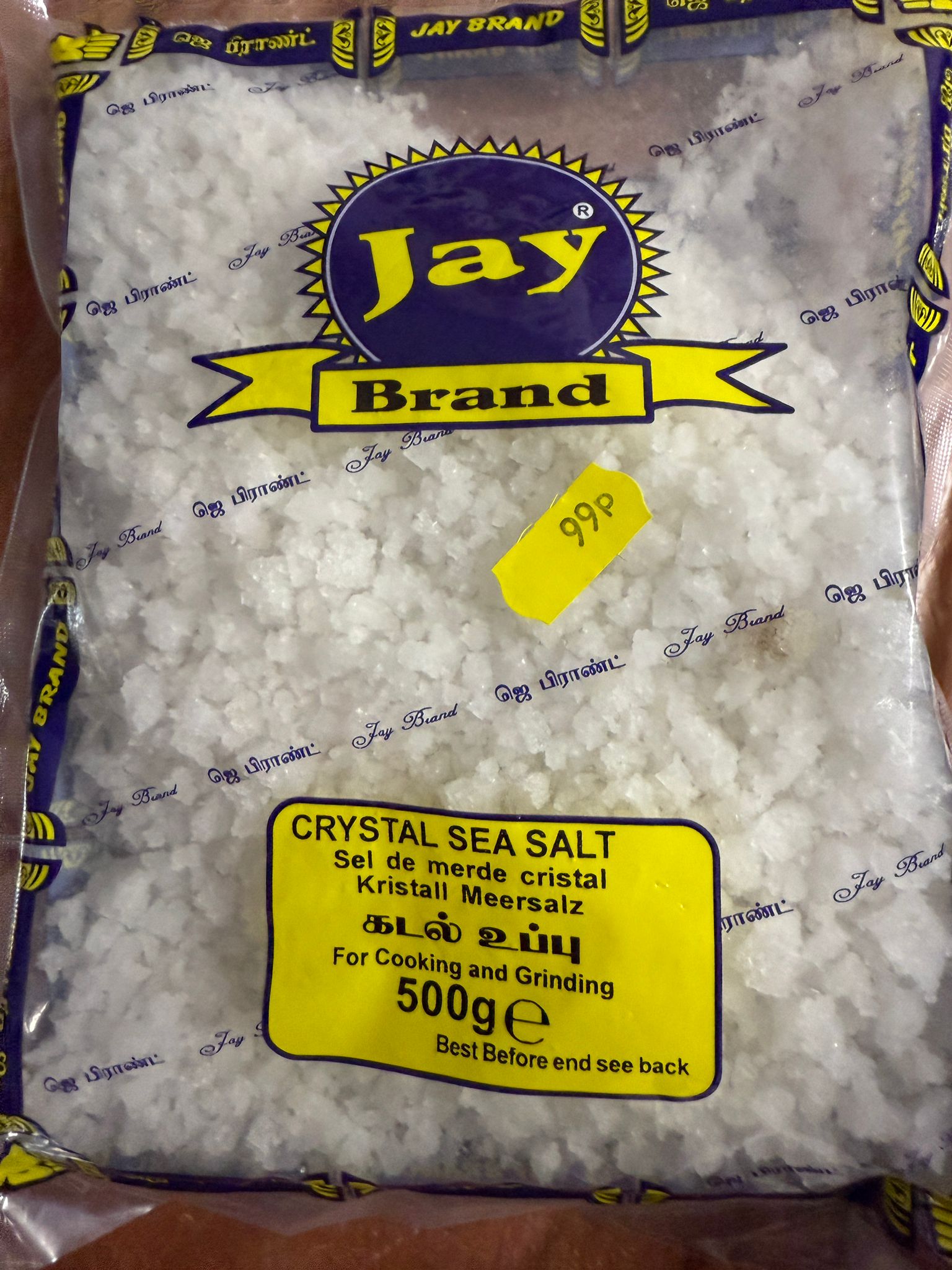 Buy Jay Brand Crystal Sea Salt – natural, unrefined salt with essential minerals for pure flavor. Perfect for cooking, seasoning, and enhancing dishes naturally!