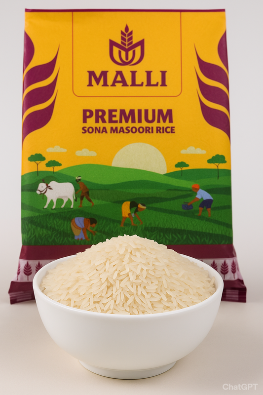 Malli Sona Masoori Rice - 10kg bag